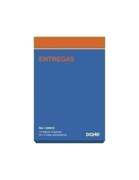 TALONARIO NOTAS ENTREGA 4 NATURAL DUPLI DOHE