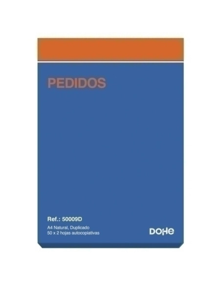TALONARIO PEDIDOS A4 NATURAL DUPLICADO DOHE