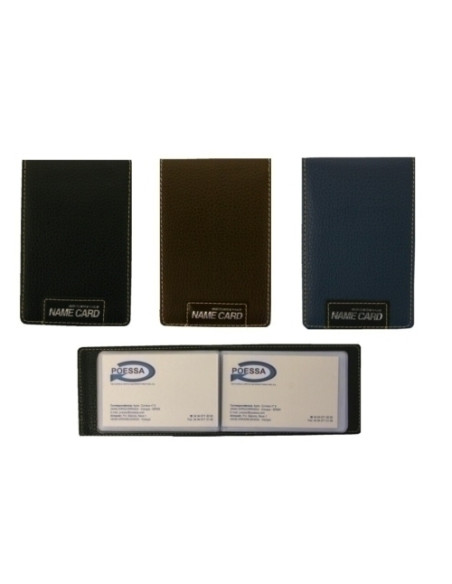 TARJETEROS 40 FUNDAS BISMARK PIEL 3 COLS