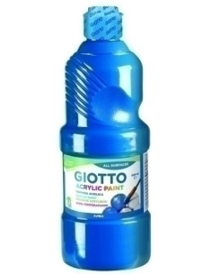 TEMPERA ACRILICA GIOTTO 500 ml AZUL CYAN