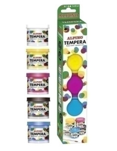 TEMPERA ALPINO  40 ml bote ESTUCHE de 5