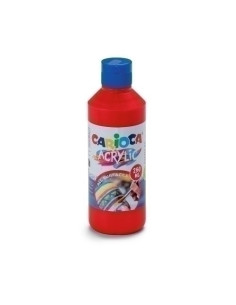 TEMPERA CARIOCA ACRILYC LIQUIDA 250 ml botella ROJO