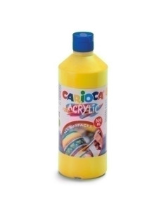 TEMPERA CARIOCA ACRILYC LIQUIDA 500 ml botella AMARILLO PRIMARIO