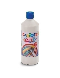 TEMPERA CARIOCA ACRILYC LIQUIDA 500 ml botella BLANCO