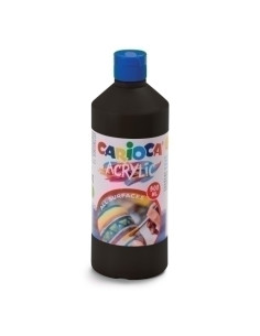 TEMPERA CARIOCA ACRILYC LIQUIDA 500 ml botella NEGRO