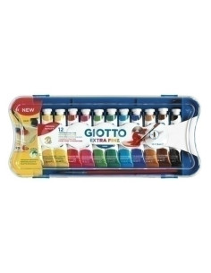 TEMPERA GIOTTO 12 ml tubo ESTUCHE de 12