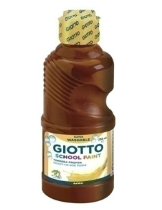 TEMPERA GIOTTO MAS LAVABLE LIQUIDA 250 ml botella MARRON