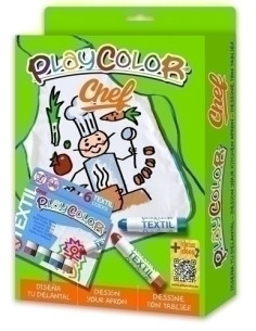 TEMPERA INSTANT SOLIDA PLAYCOLOR ONE TEXTIL PACK CHEF temperadelantal
