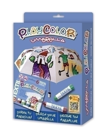 TEMPERA INSTANT SOLIDA PLAYCOLOR ONE TEXTIL PACK UMBRELLA temperaparaguas