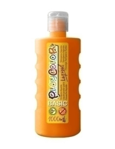 TEMPERA PLAYCOLOR LIQÜID LIQUIDA 1000 ml botella NARANJA