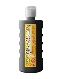TEMPERA PLAYCOLOR LIQÜID LIQUIDA 1000 ml botella NEGRO