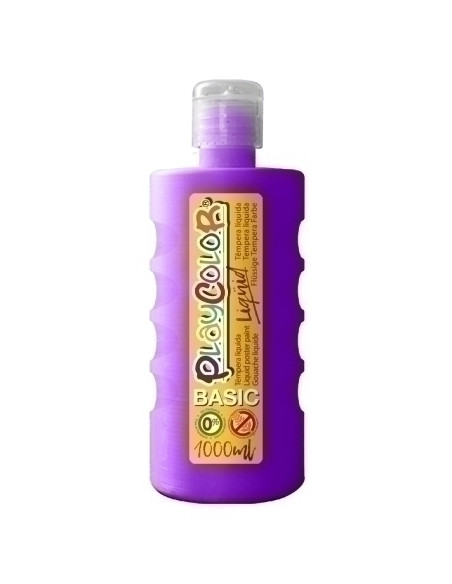 TEMPERA PLAYCOLOR LIQÜID LIQUIDA 1000 ml botella VIOLETA
