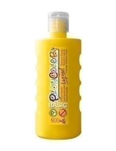 TEMPERA PLAYCOLOR LIQÜID LIQUIDA 500 ml botella AMARILLO