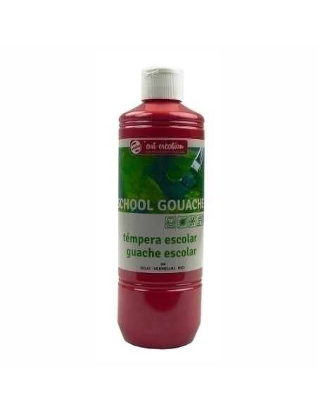TEMPERA TALENS ART CREATION GOUACHE 500 ml bote ROJO
