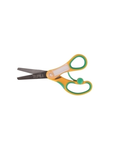 TIJERAS ESCOLARES APLI 135cm NOMBRE AMARILLO