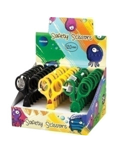 TIJERAS ESCOLARES CENTRUM 11 cm PLASTICO SURTIDA EXPOSITOR DE 24