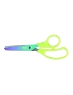 TIJERAS ESCOLARES MILAN 13 cm BASIC SUNSET en BLISTER AMARILLO