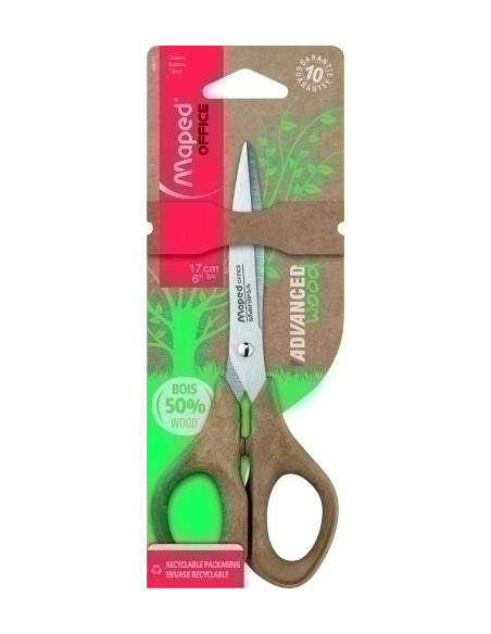 TIJERAS MAPED ADVANCED WOOD 17 cm SIMETRICA