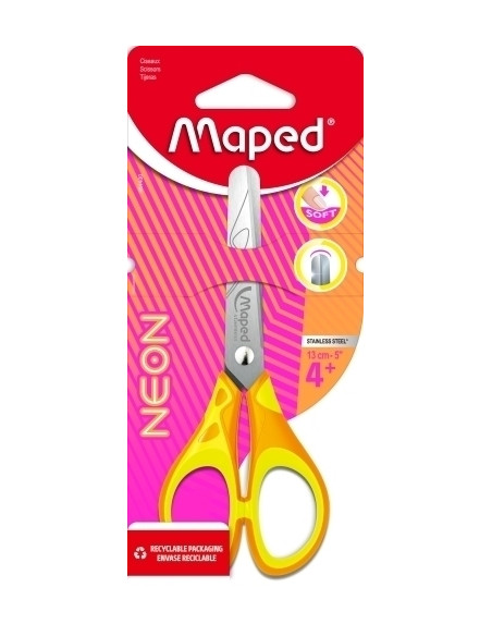TIJERAS MAPED PULSE NEON  13 cm BLISTER de 1