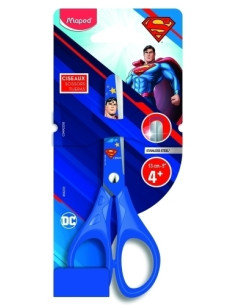TIJERAS MAPED SUPERMAN 13 cm BLISTER de 1