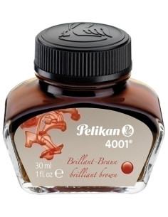 TINTA ESTILOGRAFICA PELIKAN FRASCO 4001 de 30 ml MARRON BRILLANTE 311902