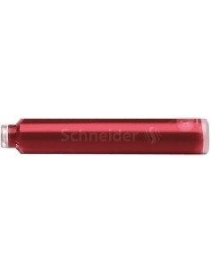TINTA ESTILOGRAFICA SCHNEIDER CAJA 6 CARTUCHOS ROJO