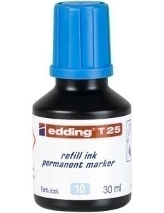 TINTA ROTULADOR EDDING FRASCO 30 ml T25 AZUL CLARO