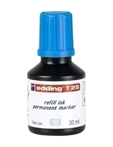 TINTA ROTULADOR EDDING FRASCO 30 ml T25 AZUL CLARO