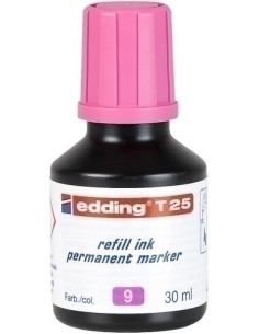 TINTA ROTULADOR EDDING FRASCO 30 ml T25 ROSA
