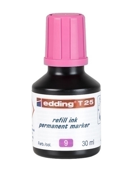 TINTA ROTULADOR EDDING FRASCO 30 ml T25 ROSA