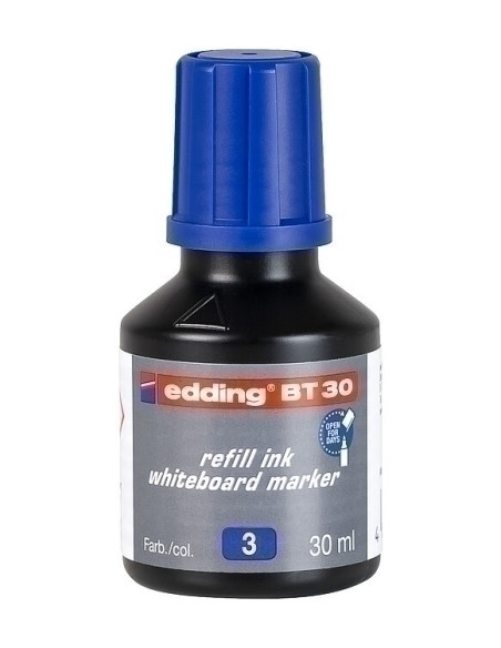 TINTA ROTULADOR EDDING PIZARRA FRASCO 30 ml BT30 AZUL