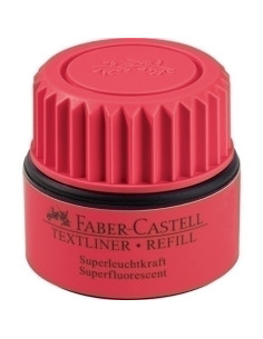 TINTA ROTULADOR FABER-CASTELL FRASCO 30 ml TEXTLINER 48 ROJO