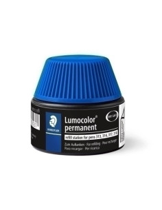 TINTA ROTULADOR STAEDTLER 487 17 LUMOCOLOR 313314317318 FRASCO 15 ml AZUL