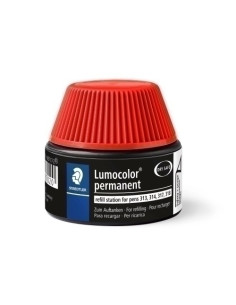 TINTA ROTULADOR STAEDTLER 487 17 LUMOCOLOR 313314317318 FRASCO 15 ml ROJO