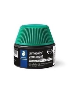 TINTA ROTULADOR STAEDTLER 487 17 LUMOCOLOR 313314317318 FRASCO 15 ml VERDE