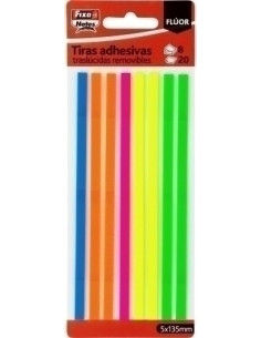 TIRAS ADHESIVAS FIXO FLUOR 20h 5x135mm PACK DE 8