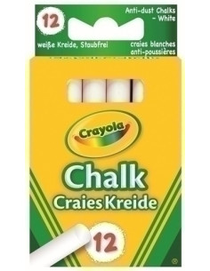 TIZAS CRAYOLA BLANCA CAJA de 12