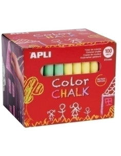 TIZAS de COLORES APLI ESTUCHE de 100