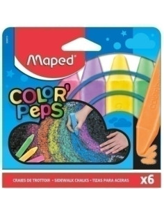 TIZAS de COLORES MAPED SUELO ESTUCHE de 6