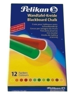 TIZAS de COLORES PELIKAN ESTUCHE de 12