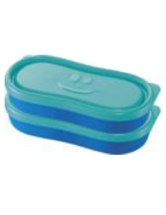 TUPPER MAPED SNACK BOX CONCEPT KIDS AZUL PACK DE 2