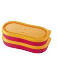 TUPPER MAPED SNACK BOX CONCEPT KIDS ROSA PACK DE 2