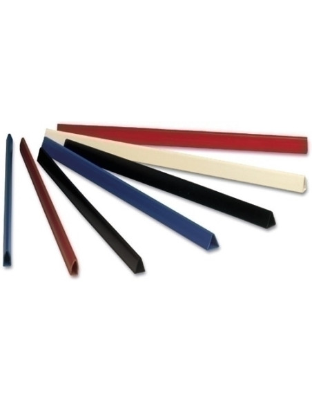 VARILLA para DOSIERES APLI A4 10mm AZUL CAJA DE 50