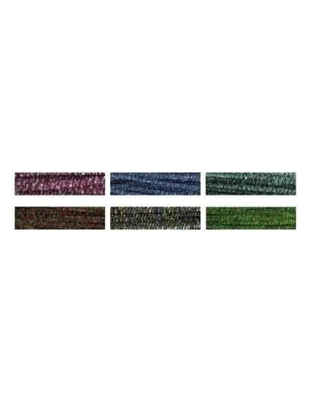 VARITAS FLEXIBLES FIXO KIDS con PURPURINA 30 cmx6 mm AZUL PACK de 50