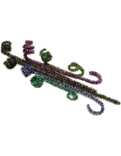 VARITAS FLEXIBLES FIXO KIDS con PURPURINA 30 cmx6 mm ROSA PACK de 50