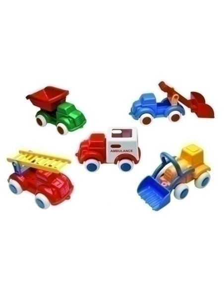 VEHICULO ANDREU TOYS PP FLEXIBLE SURTIDO 5 MODELOS 18 UNIDADES