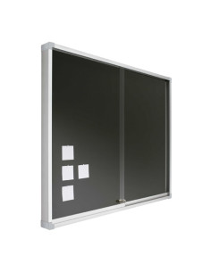 VITRINA ANUNC CORCHO TAPIZ AZUL 80X100