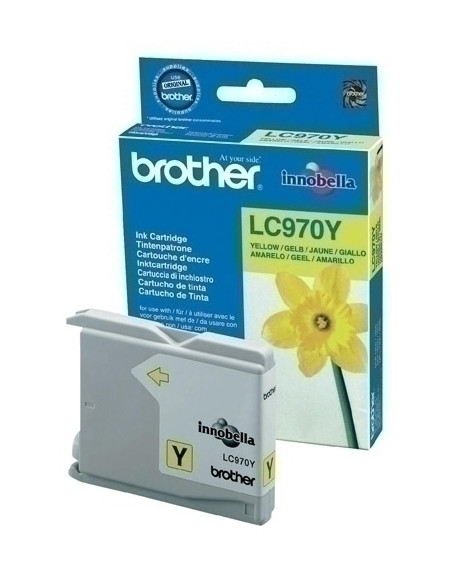 CARTUCHO INKJET BROTHER LC 970Y AMARILLO MFC-135150235260 300 PAG