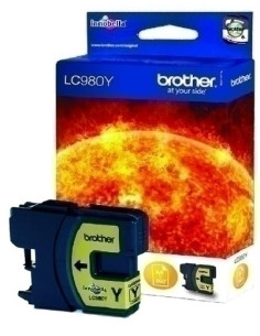 CARTUCHO INKJET BROTHER LC 980Y AMARILLO DCP-145CDCP-165C 260 PAG