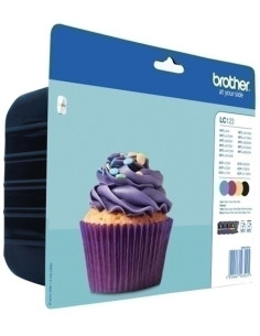 CARTUCHO INKJET BROTHER LC-123VALBP MULTIPACK 4 COLORES DCP-J4110DW MFC-J4410DWMFC-J4510DWMFC-4610DWMFC-4710DW  600 PAG